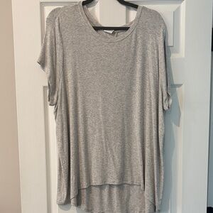 Athleta Light Gray Short Sleeve With Ease Tee